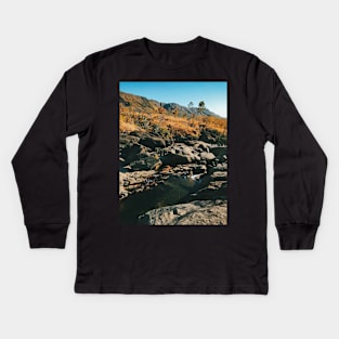 River Flowing Through Dry Grassland (Chapada dos Veadeiros NP, Brazil) Kids Long Sleeve T-Shirt